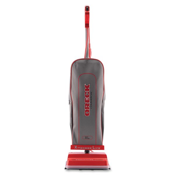 Oreck Commercial Upright Vacuum w/Pigtail, Red/Silver ORKU2000RB1